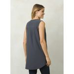 prAna New Womens NWT XS Natassa Tunic Coal Gray UPF Sleeveless Long Top Pockets Dark Photo 2