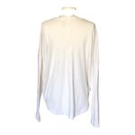 Aerie Real Soft White Sweatshirt Round Neck Long Sleeve Pullover Women's Large Photo 4