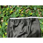 Wild Fable  Black Satin Midi Skirt Lace Trim Size Small Photo 6