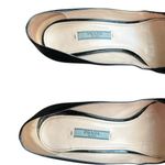 Prada Women’s Vintage Round Toe Platform Black Leather Pumps High Heels Size 38 Photo 3