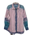 Free People  Floral Print Oversized Shirt
Top (Size Small) Photo 2