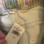 Aerie  Floral Shorts Denim Boyfriend Bermuda Tropical Pastel Small Distressed Photo 3