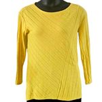 Anthropologie Maeve Women's Ribbed Knit Pullover Sweater Yellow Size Medium NWOT Photo 1