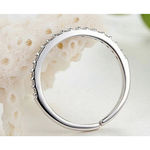 Boutique NEW Dainty 14k Gold Plated S925 Simulated Diamond Band Ring,‎ Adjustable Band Photo 15