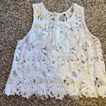 Caution to the Wind White Tank Top Photo 0