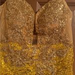 Elegant Gold Sequin Dress Size 6 Photo 1