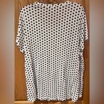 Sejour by Nordstrom White & Black Polka Dot Print Nina Sleep Shirt Plus Size 1X Photo 4