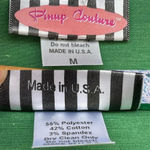 Pinup couture Evelyn swing dress green satin with reversable velvet bolero M Size M Photo 13