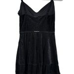 Romeo + Juliet Couture Black Velvet Dress Shimmer Goth Grunge Witchy Size Medium Photo 5