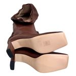 Wandler Brown Leather ‘Anne’ Over The Knee Thigh High, Heeled Boots, Size 40 Photo 11