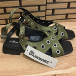 No Boundaries No‎ Boundaries Green Grommet Sandals Size 8 Photo 0