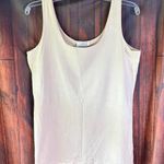 A'nue Thin Strap Tank Top Pearl Women's Size Large Made in USA NWT Photo 0