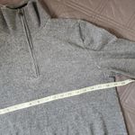 Gap Women's 100% Merino Wool Quarter-Zip Sweater Gray Preppy Academia Layering Photo 4