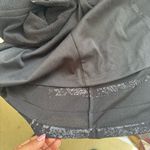 CACHET Glitter Knit Sheath Maxi Dress with Illusion Plunge Size 8 Black Silver Photo 6