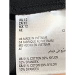 Alfani  Women's Mid Rise Slim Fit Dark Black Slacks Pants Size 12 Photo 4