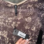 Motel Rocks  Sevila Long Sleeve Mini Dress In Botanical Dark Brown Photo 6