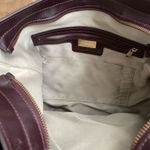 Iacucci Bordeaux Leather Patchwork Strap Hobo Shoulder Bag Purse Italy Brown Photo 5