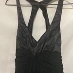 Frederick's of Hollywood FREDRICKS OF HOLLYWOOD WO SIZE 12 BLACK FLOWY HALTER STULE DRESS SEMI BACKLESS Photo 6