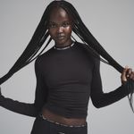 SKIMS Dolce & Gabanna Black Cotton Long Sleeve Photo 1