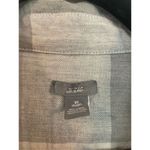 Aerie  grey plaid ruffled button down size xs Photo 2