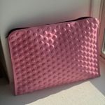 vintage 80’s pink bubble purse clutch with zip closure Photo 4