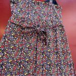 J.Crew  ditsy Floral Maxi Dress 8 linen cotton Tiered Ruffle Boho Cottage garden Photo 4