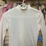Free People  White Mockneck long Sleeve Tee Size XS‎ Photo 4