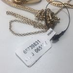 Free People New  gray droozy necklace gold tone 18” Photo 5