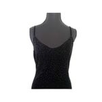 City Triangles Vtg Women's Velvet Beaded Dress Medium Black Y2K 90s Prom Grunge Formal Party Photo 3