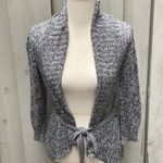 Iz Byer Byer Super Soft Gray Tie Wrap Cardigan Sweater Cotton Blend Women’s Medium Photo 4