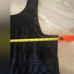 Vintage Womens Plus Size 22W Black Sleeveless Flowy Lace Dress Mini W/ Linning Photo 2