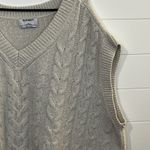 Old Navy  Cable Knit Pullover V-Neck Sweater Vest Cream Size XXL Photo 3