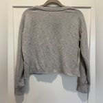 Colsie Gray Cropped Relaxed Crewneck Sweatshirt Size S Photo 3