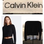 Calvin Klein CALVIN KLIEN COZY CROPPED HI LOW SWEATER Photo 3