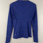 Lululemon Kanto Stripe Sapphire Blue Black Kanto Catch Me Long Sleeve Top Photo 8
