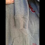 PINK - Victoria's Secret Pink 1/4 Zip Gray and Red Oklahoma University OU Sooners Sweatshirt‎ Size XS Photo 4
