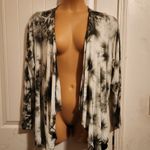 Torrid  Sz 1 Green and White Tie-Dye Cardigan NWOT Photo 1