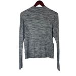 Nation Ltd  Womens Size Large Long Sleeve Shirt Top Knit Gray Space Dye Photo 1