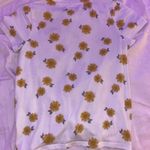 Abercrombie & Fitch sunflower pattern tied t-shirt Photo 1