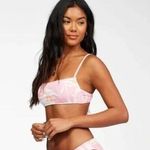 Billabong  Another Paradise Bralette Bikini Top Removable Cups Floral Pink L/12 Photo 0