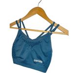 Gymshark Bra Top Womens XS Energy Seamless Strappy Laser Cut Workout Stone Blue Photo 2