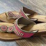 Anthropologie Z&L leather boho/indie beaded sandals Photo 3
