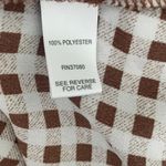 Cato  Women Top 18/20 Brown‎ Check Popover High Low Hem Cowgirl Western Casual Photo 8