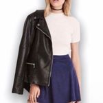 Forever 21 SZ XS navy suede skater skirt Photo 0