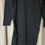Old Navy  Maternity Black Long Sleeve Bodycon Fitted Midi Dress Size Large Photo 4