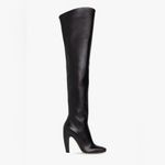 Bottega Veneta Canalazzo Black Leather Over The Knee Heel Boots Size EU 39 Photo 8