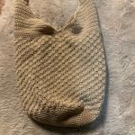 The Sak  120 Hobo Woven Bucket Bag Crochet Tan Purse Photo 1