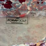 Foray Golf Printed Full Zip Jacket Sz S Club House Floral Pink Golf Performance Photo 2