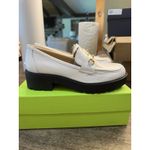 Sam Edelman Tully lugged platform loafers White Shiny Size 9M Equestrian Bit Photo 2