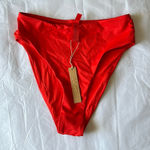 SKIMS  swim‎ bottoms MID WAIST COLOR RUBY SIZE XS NWT Photo 0